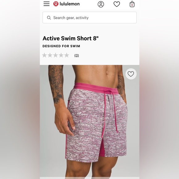 Lululemon Active Swim Short 8” - Picture 7 of 8